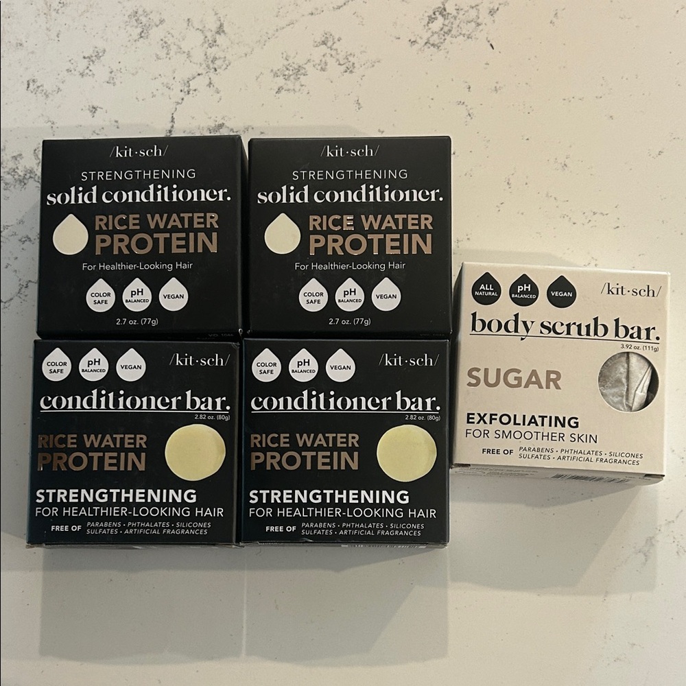 Kitsch Rice Water Protein Conditioner and Sugar Scrub Set